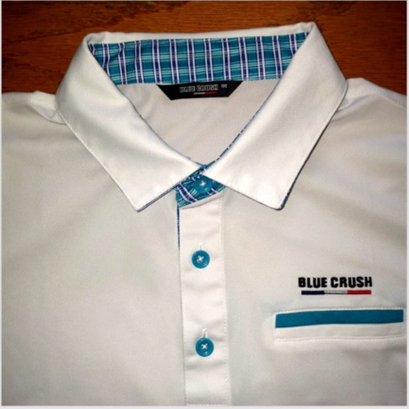 The Blue Crush Unisex Adult Polo Shirt!! Fresh Look! - Picture 3 of 6
